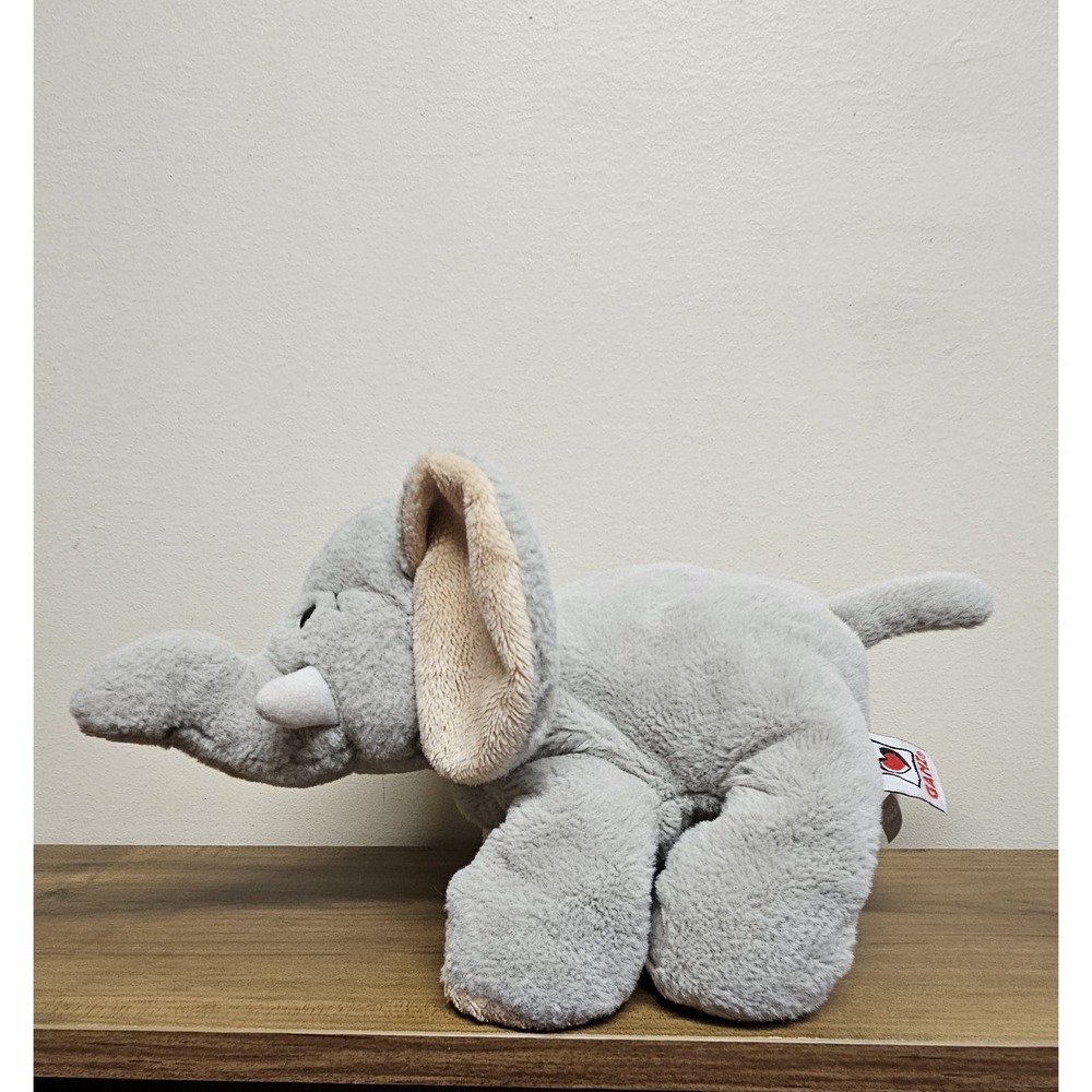 2008 Retired Ganz Webkinz Soft Gray Elephant (HM167) Plush Toy Stuffed Animal